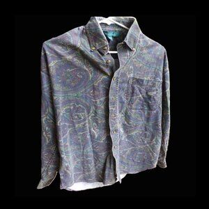Vintage Knights of the Round Table Paisley Men’s Shirt Large